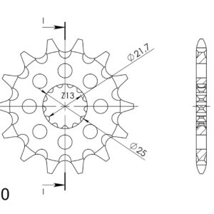 Supersprox Front sprocket 565.15