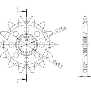Supersprox / JT Front sprocket 825.13 SC