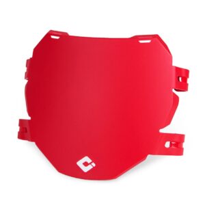ODI DH E-MTB Number Plate for use with Triple-Crown Forks - Red