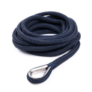 Qvarken Mooring Rope Dockline with thimble 12mm 3m navy