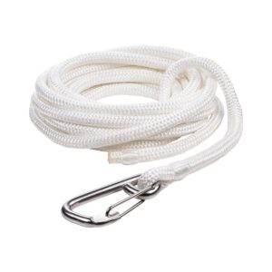 Qvarken Mooring Rope Dockline with hook 12mm 6m white