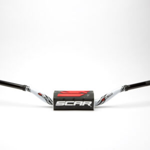 Scar Handlebar O² COLOR Ø28,6 (1 1/8”) - 65/85 High Mini RC - WHITE Bar - BLACK