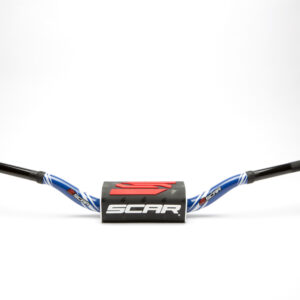 Scar Handlebar O² COLOR Ø28,6 (1 1/8”) - McGrath/Short Ktm - BLUE Bar - BLACK Ba