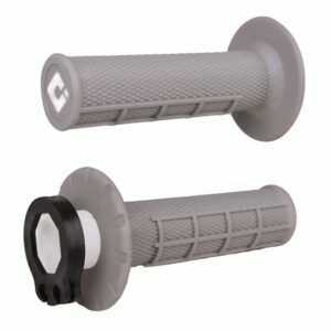 ODI Half-Waffle MX Lock-On Grip Set Grey / Soft Compound