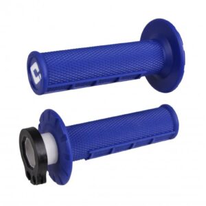 ODI Half-Waffle MX Lock-On Grip Set Blue