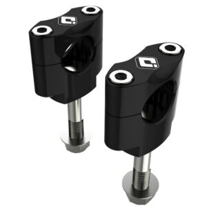 ODI MX BAR MOUNTS-OVERSIZED 1-1/8" (Drop-In Style) Shot Peened BLACK