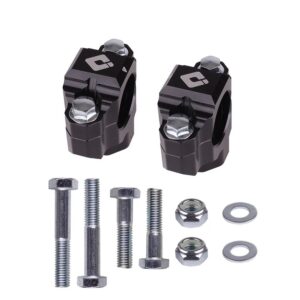 ODI MACHINED MX BAR MOUNTS 1-1/8” "Drop-In" Style-Black BLACK Machined
