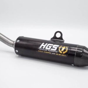 HGS Silencer Black with Carbon tip 2T Racing KTM125 23-..HVA TC125 23-..