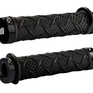 ODI ATV DUAL LOCK-ON GRIPS X-Treme Grip Black w/Black Clamps
