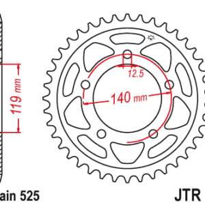 JT Rear Sprocket JTR10.42ZBK