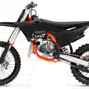 UFO Plastic kit 5-parts KTM SX85 25-.. Black 001