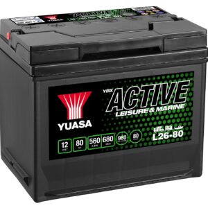 Yuasa L26-80 Active Leisure Battery 12V 80Ah 560A Note: Pallet cargo (18)