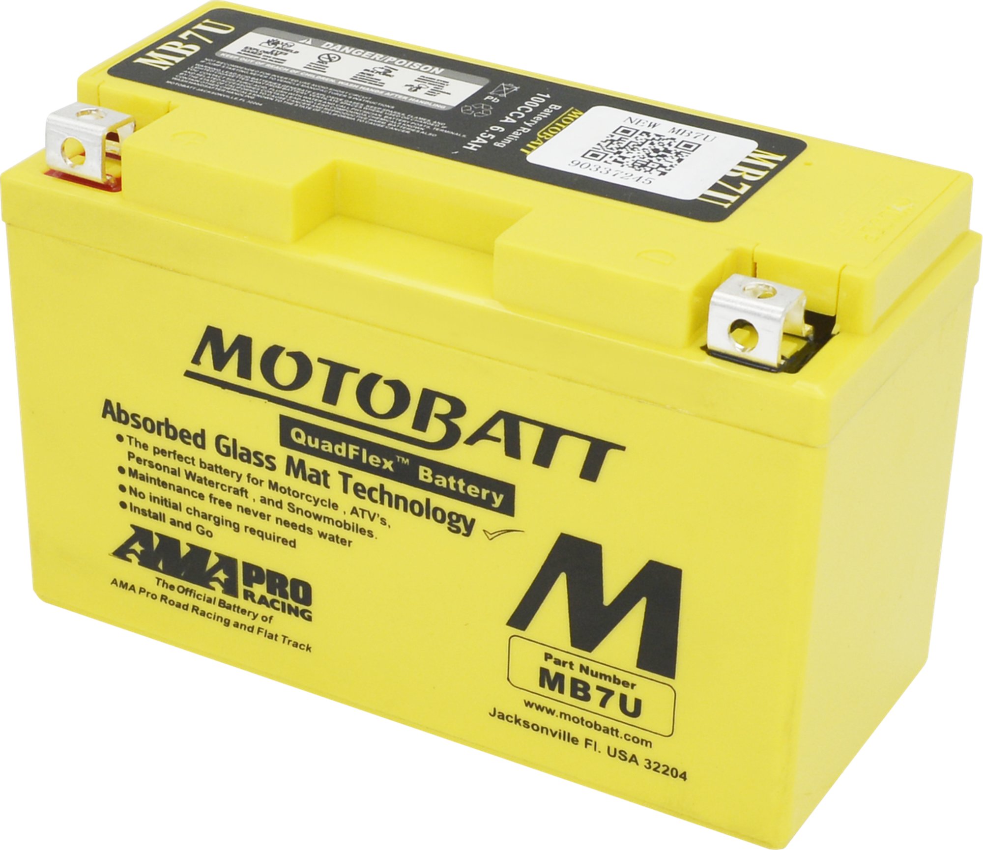 Motobatt battery, MB7U