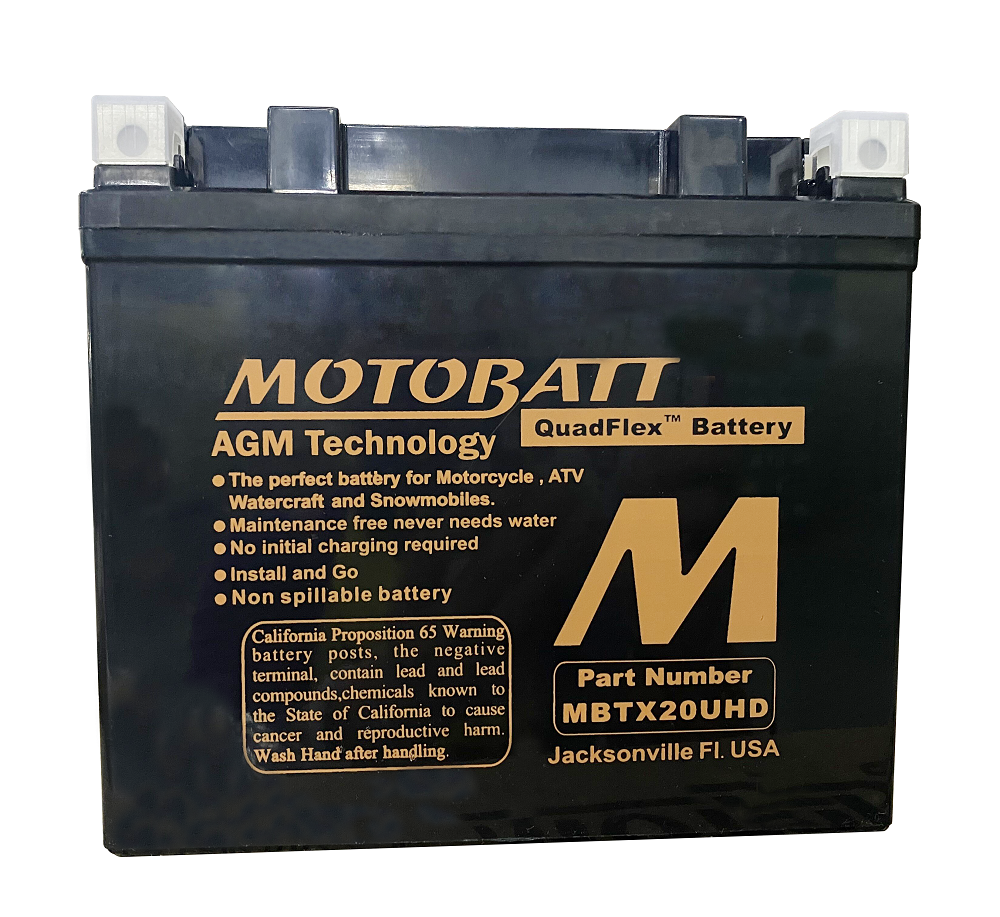 Motobatt battery, MBTX20UHD Black