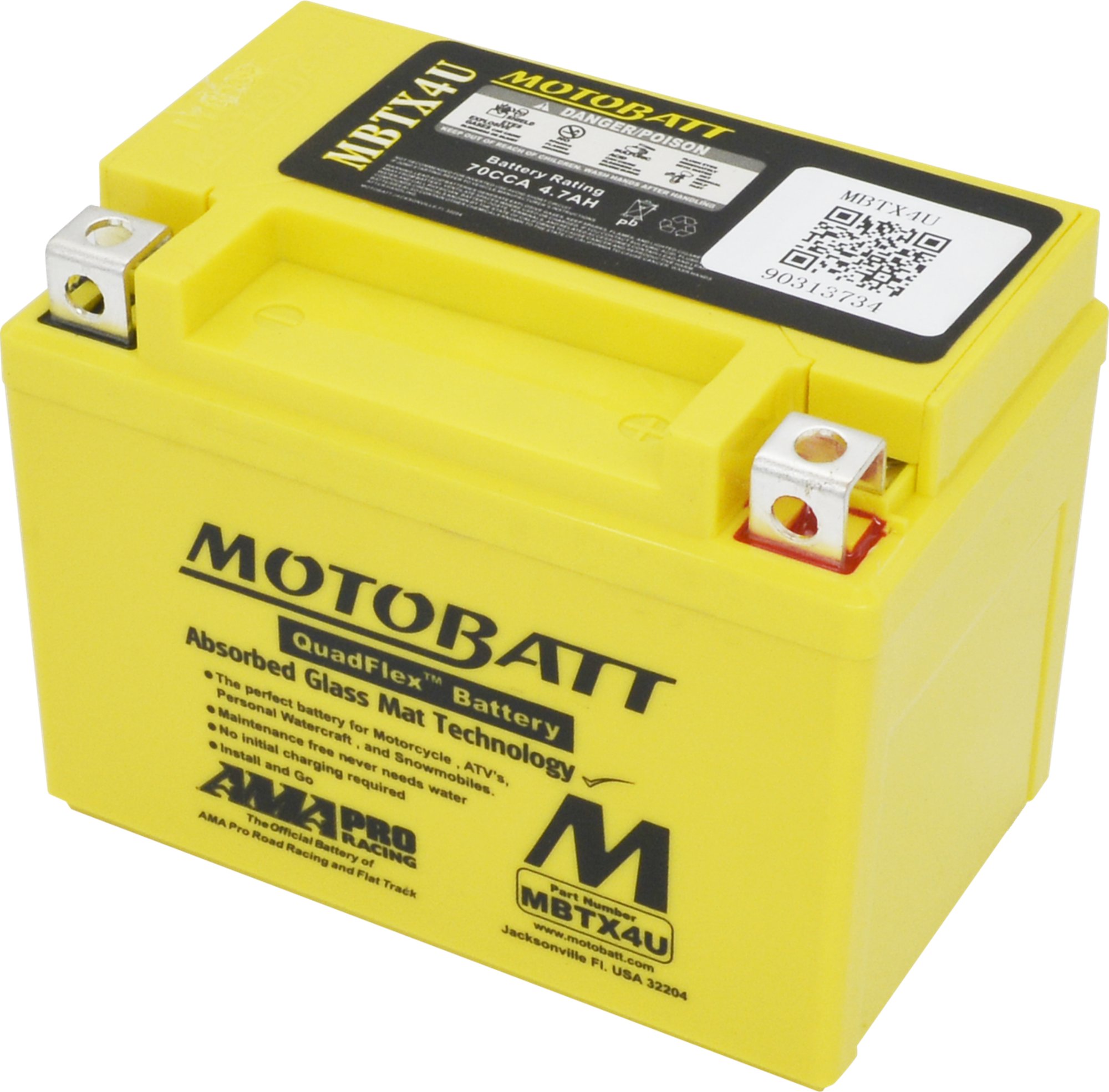 Motobatt battery, MBTX4U