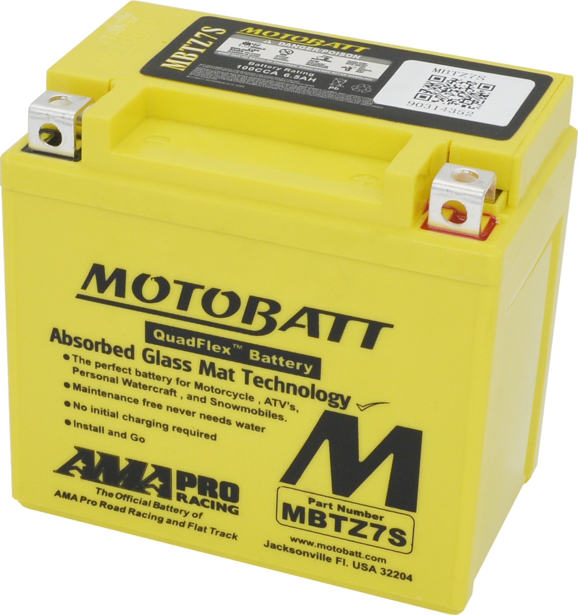 Motobatt battery, MBTZ7S