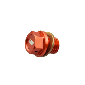 Scar Magnetic Oil Drain Plug - KTM / Husqvarna / Gasgas - Orange color