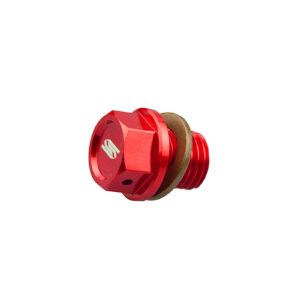 Scar Magnetic Oil Drain Plug - KTM / Husqvarna / Gasgas - Red color