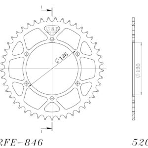 Supersprox / JT Rear sprocket 846.45