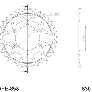 Supersprox / JT Rear sprocket 858.35