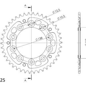 Supersprox Stealth Rear sprocket Blue