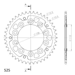 Supersprox Stealth Rear sprocket Red