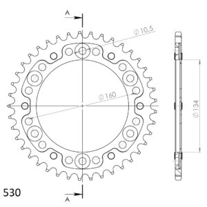 Supersprox Stealth Rear sprocket Black