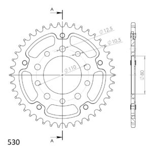Supersprox Stealth Rear sprocket Gold