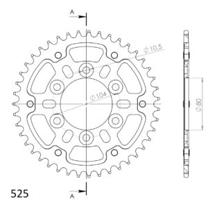 Supersprox Stealth Rear sprocket Green