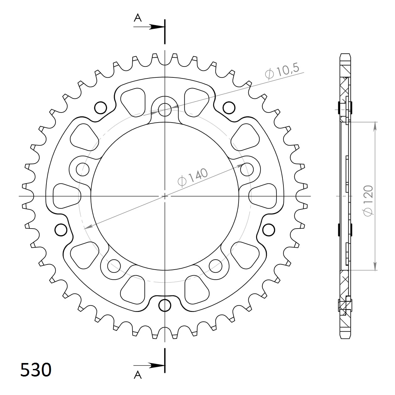Supersprox Stealth Rear sprocket Black