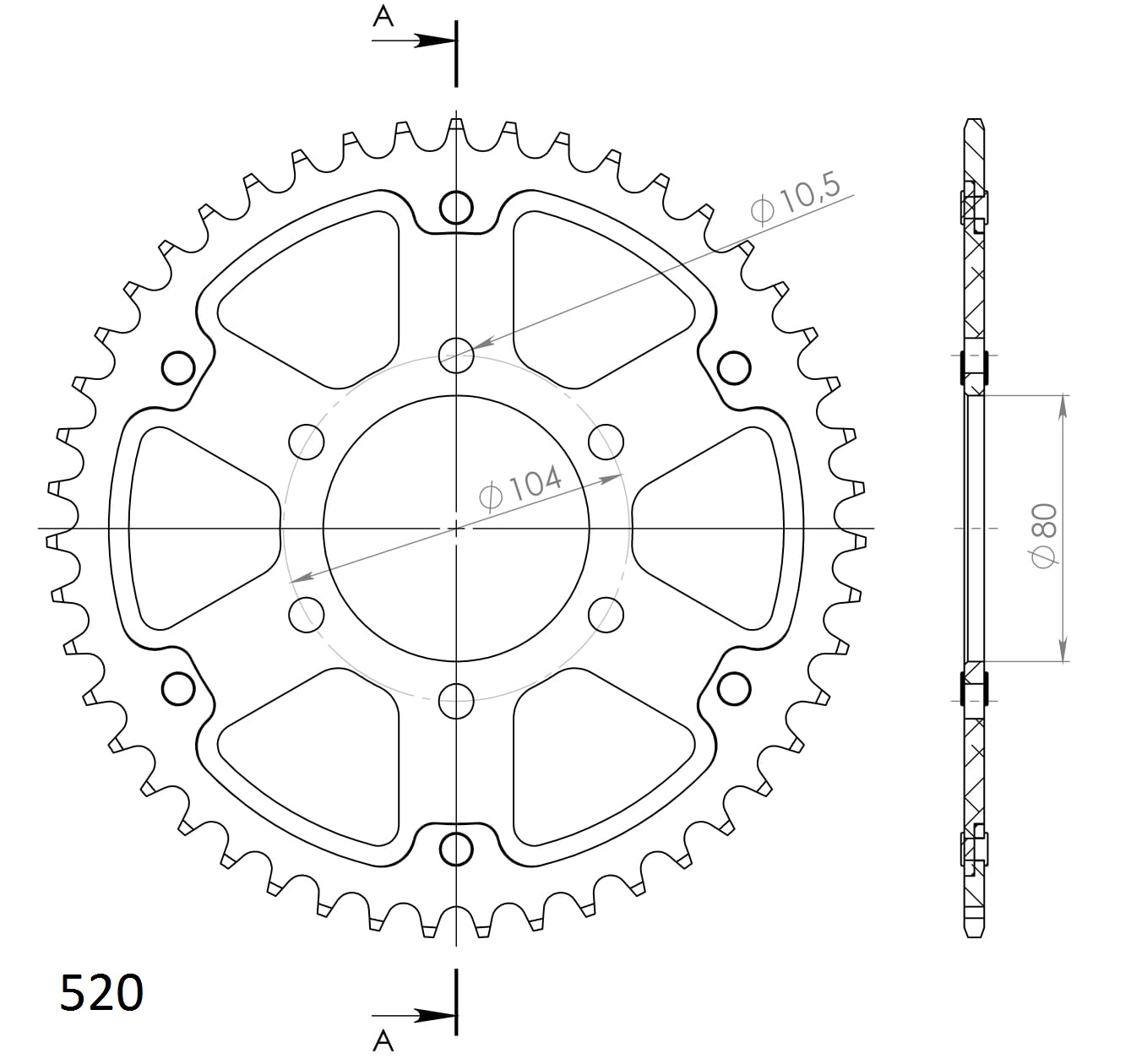 Supersprox Stealth Rear sprocket Blue