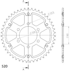 Supersprox Stealth Rear sprocket Blue