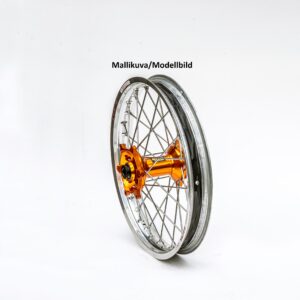 Haan wheel SX&SXF&EXC MODELS 95-16 17-5,00 SILVER RIM/ORANGE HUB