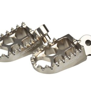 Scar Evolution Footpegs - Yamaha Titanium color