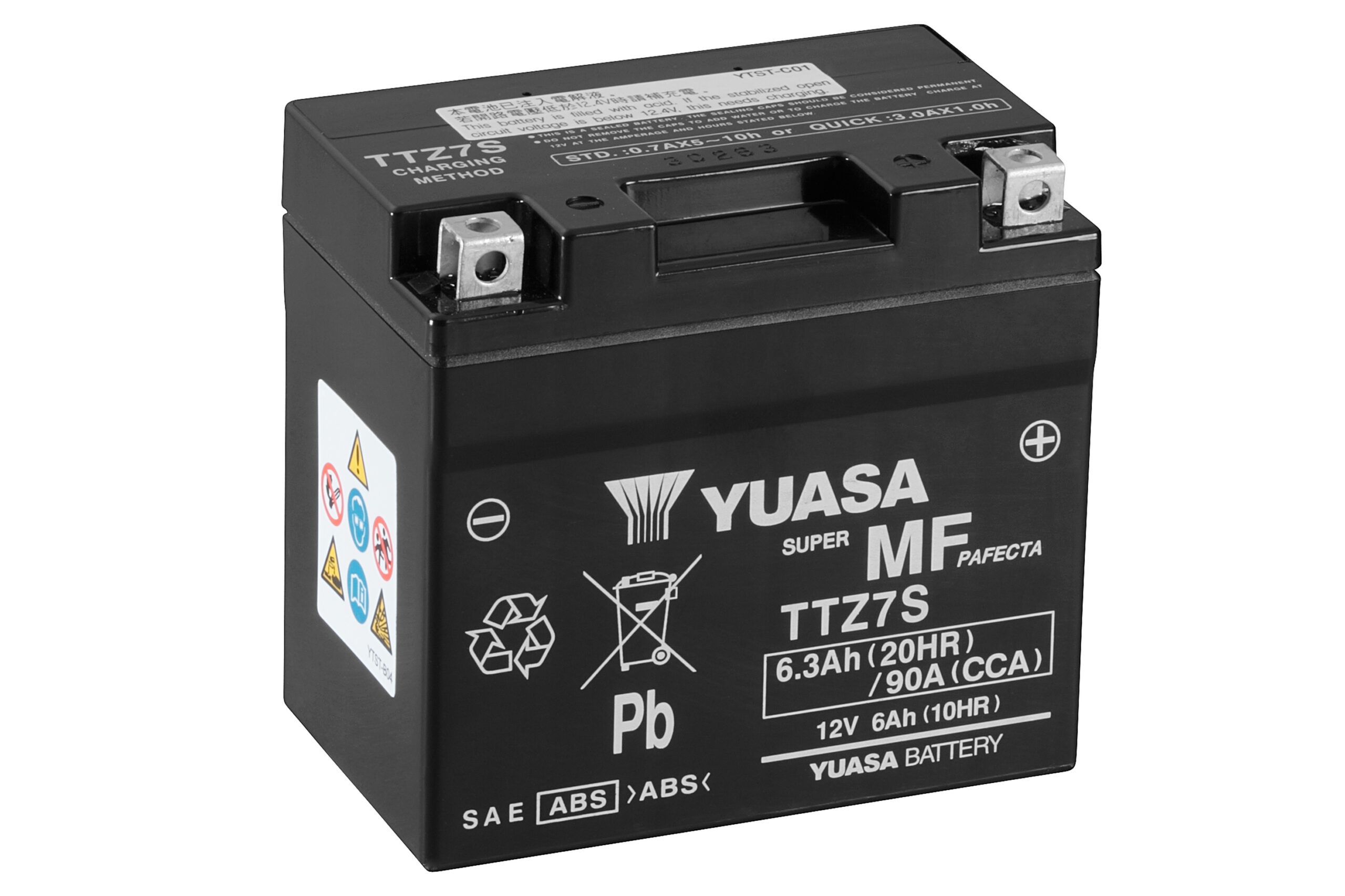 Yuasa Battery,TTZ7S(WC) filled with acid (10)