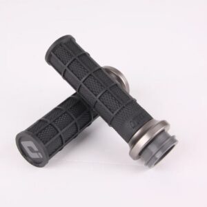 ODI Street V-TWIN Lock-On HART-LUCK Full-Waffle BLACK/Gunmetal/grey