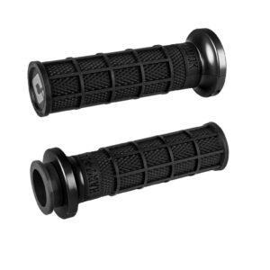 ODI Street V-TWIN Lock-On HART-LUCK Full-Waffle BLACK/Black/black