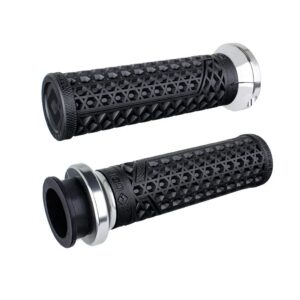 ODI Street Grips V-TWIN Lock-On VANS Signature-Indian TBW BLACK/Silver