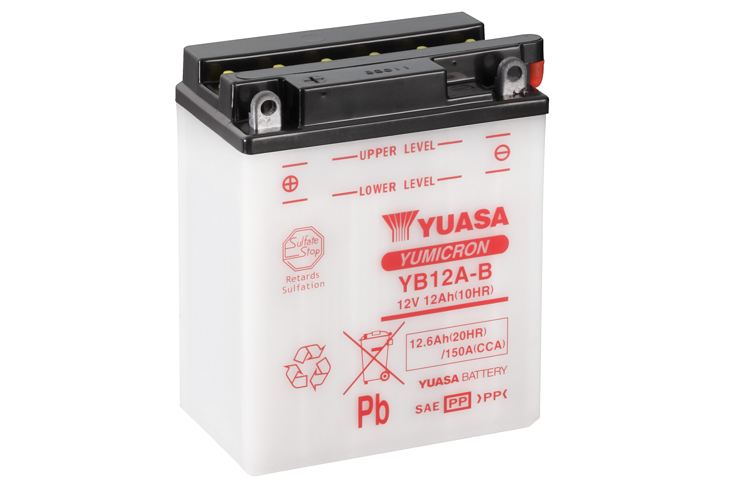 Yuasa Battery YB12A-B (cp) with acidpack (4)
