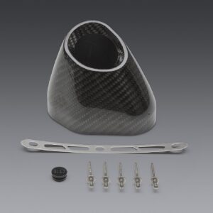 Yoshimura R-77 REPLACEMENT END CAP KIT SLASH-CUT LEFT SIDE