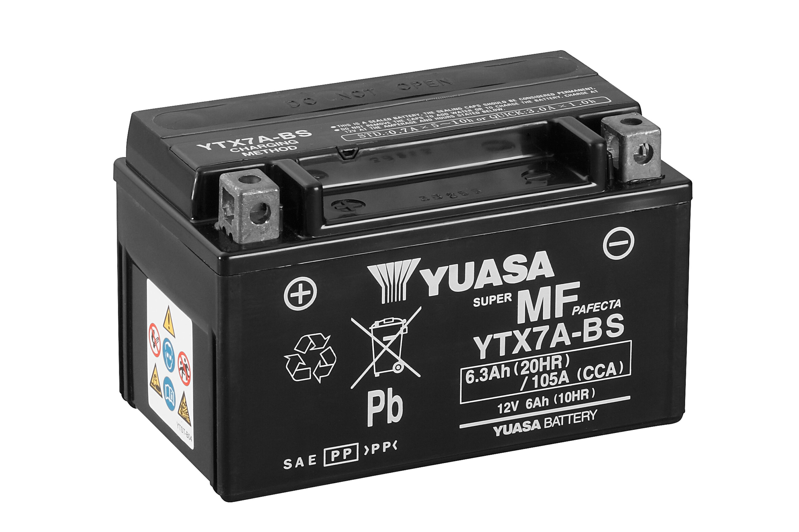 Yuasa Battery,YTX7A(WC) filled with acid (6)