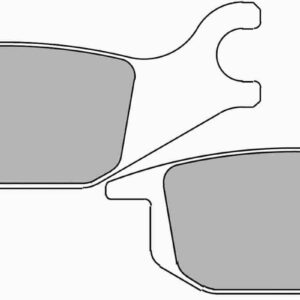 Ferodo brakepads Platinum, taakse: Honda CBR125R/XL125, Yamaha YZF-R15