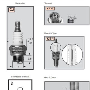 Champion Sparkplug RCJ8Y