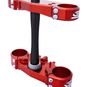 Scar Triple Clamps - Honda Offs:22mm Red color