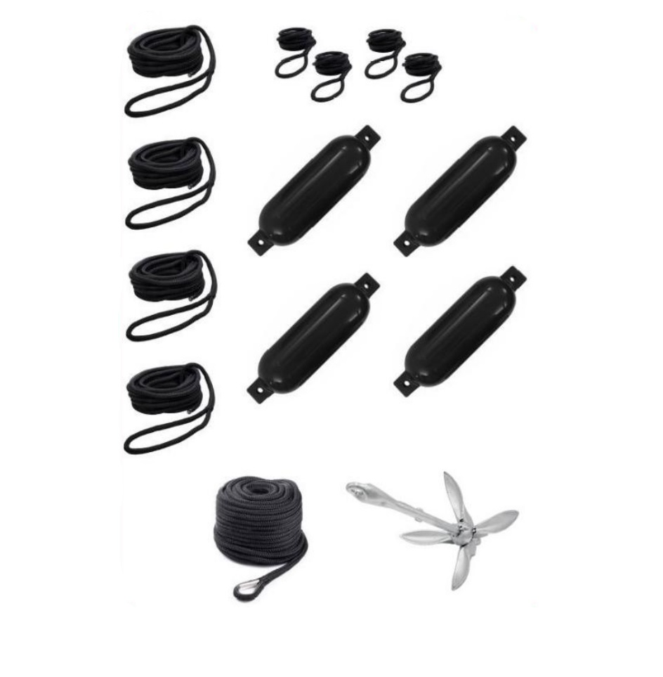 Qvarken Mooring kit Medium 12mm black