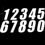 TMV Pro Digits 130mm White '5' (3pcs)