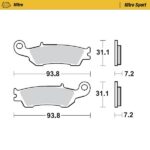 Moto-Master Nitro Racing Brakepads Yamaha YZ250F front