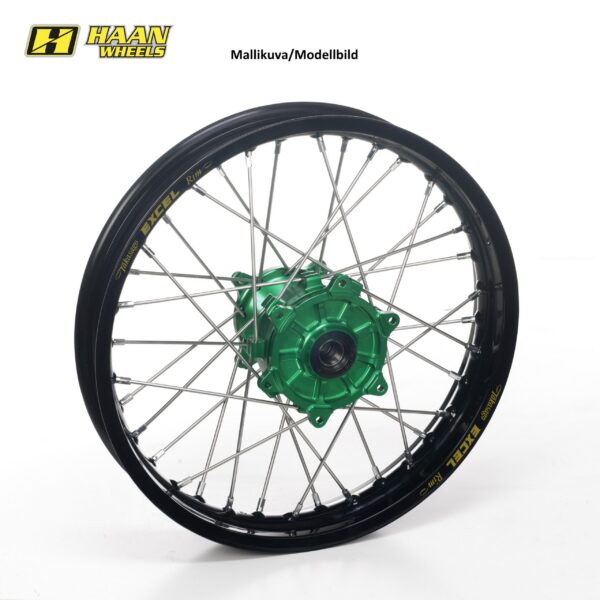 Haan wheel KX450 19-.. 17-3,50 GREEN HUB/BLACK RIM