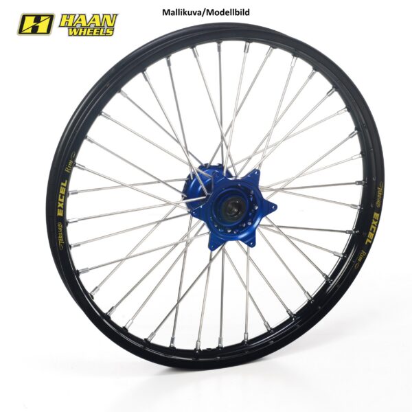 Haan wheel Husqvarna TC85 19-1,60 BLACK RIM/BLUE HUB/BLUE NIPPELS