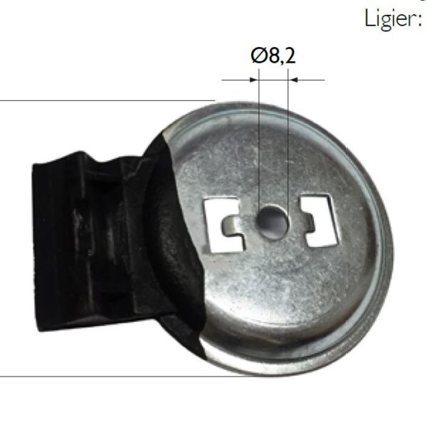 Engine support rubber, Upper, Ligier-Microcar, Lombardini LDW502, Focs, Progress